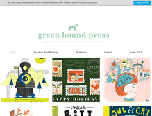 Tablet Screenshot of greenhoundpress.com